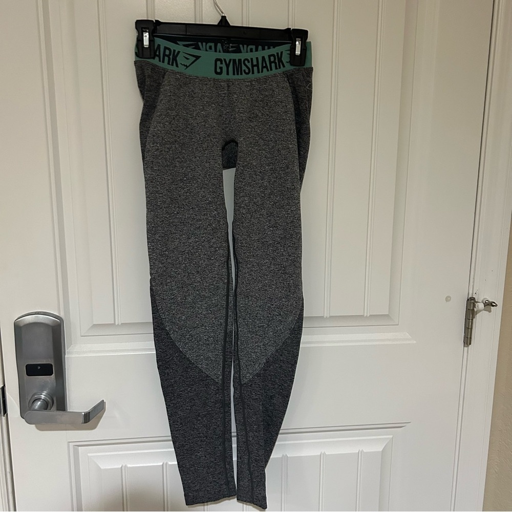 Gymshark Charcoal Marl & Dusty Teal Flex Leggings Size Small